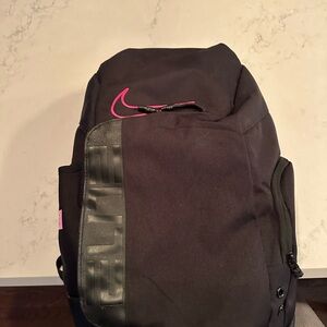 Black and Pink Nike Elite Backpack